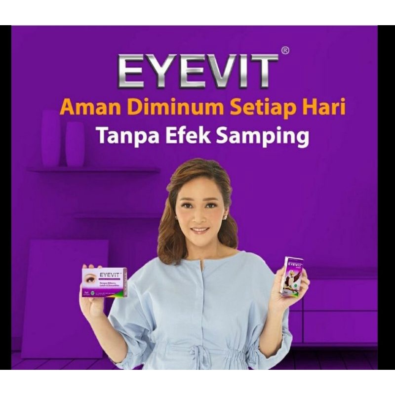 lov me❤ Eyevit Tablet Vitamin Mata Lutein Zeaxatin Bilberry - 1 BOX isi 30