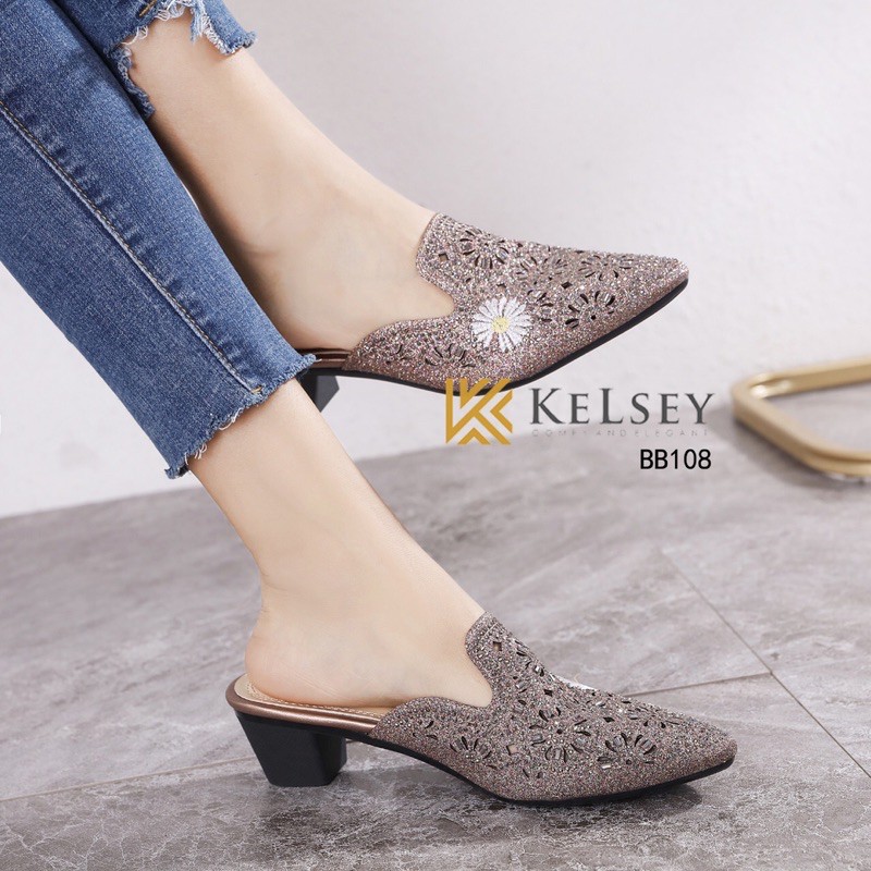 Sendal  Heels Wanita  Kelsey / Sendal Hak Tahu 5cm Wanita BB108