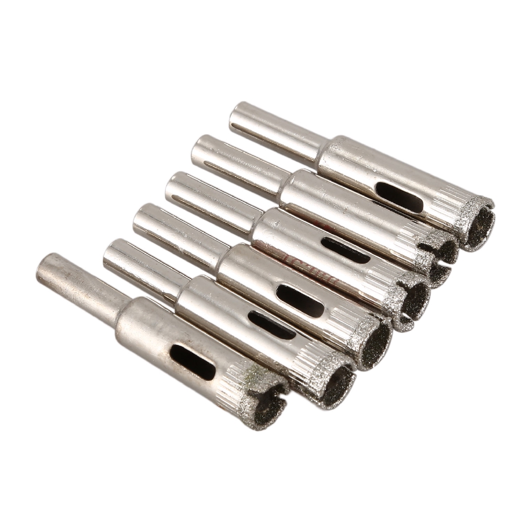 Diamond Coated 10mm Dia Drill Bit For Ceramic Glass Tile Hole Saw 6 Pcs Shopee Indonesia