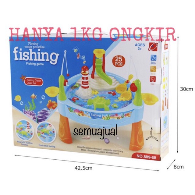 [FUNNY]Mainan Anak Water Fishing Paradise Fishing Game Mainan Interaktif Pancingan Ikan