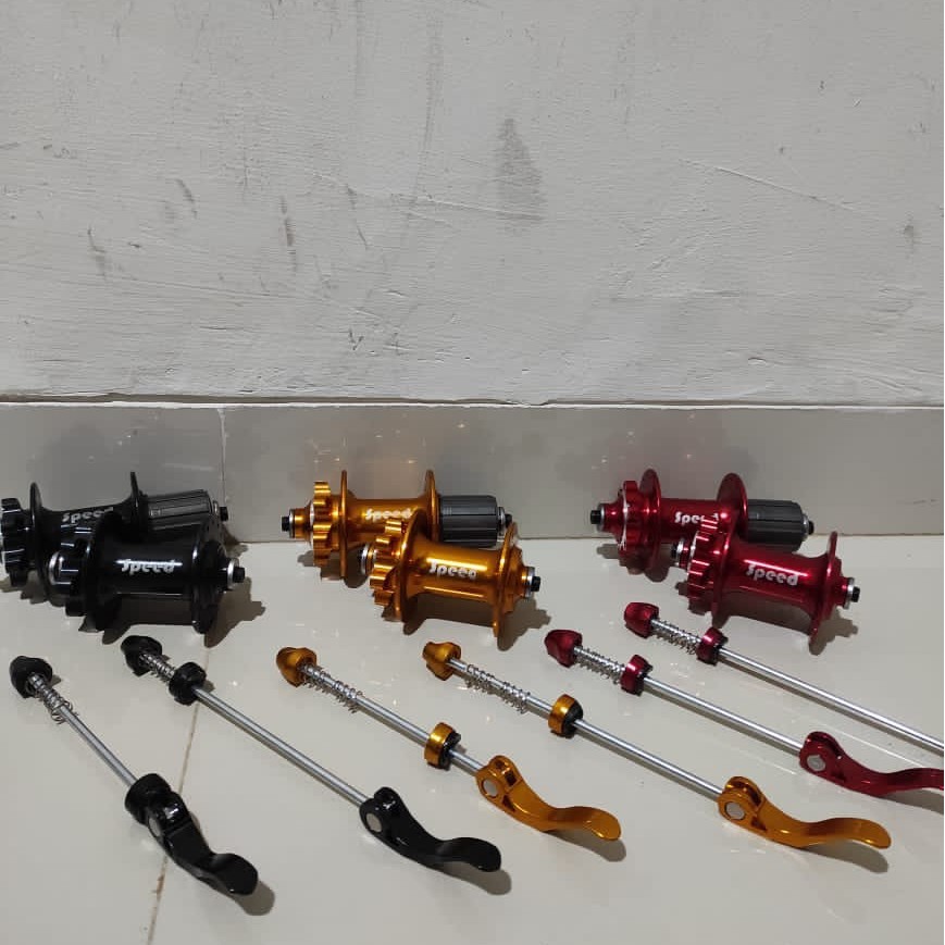 HUB BOS NAP FREEHUB  32 HOLE ALLOY SPEED BY UNITED ALUMUNIUM SEPEDA