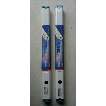 Kap Lampu TL Neon Simbat 1x18/20 Watt Philips Komplit Balas dan Stater (tanpa lampu)
