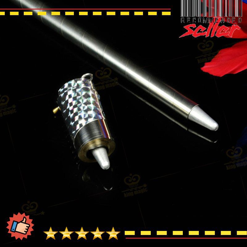 Baru Tongkat Sulap Appearing Metal Cane Magic Trick 120cm Mstk-002 Silver Grab Medan
