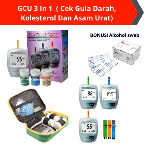 Jual Gcu Easy Touch Gcu Easy Touch In Gcu Strip Gcu Kolestrol Alat Cek Gula Dara