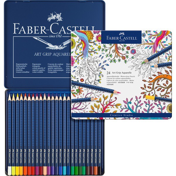 Jual Faber-Castell Watercolour Art Grip Aquarelle 24 Tin Indonesia|Shopee Indonesia