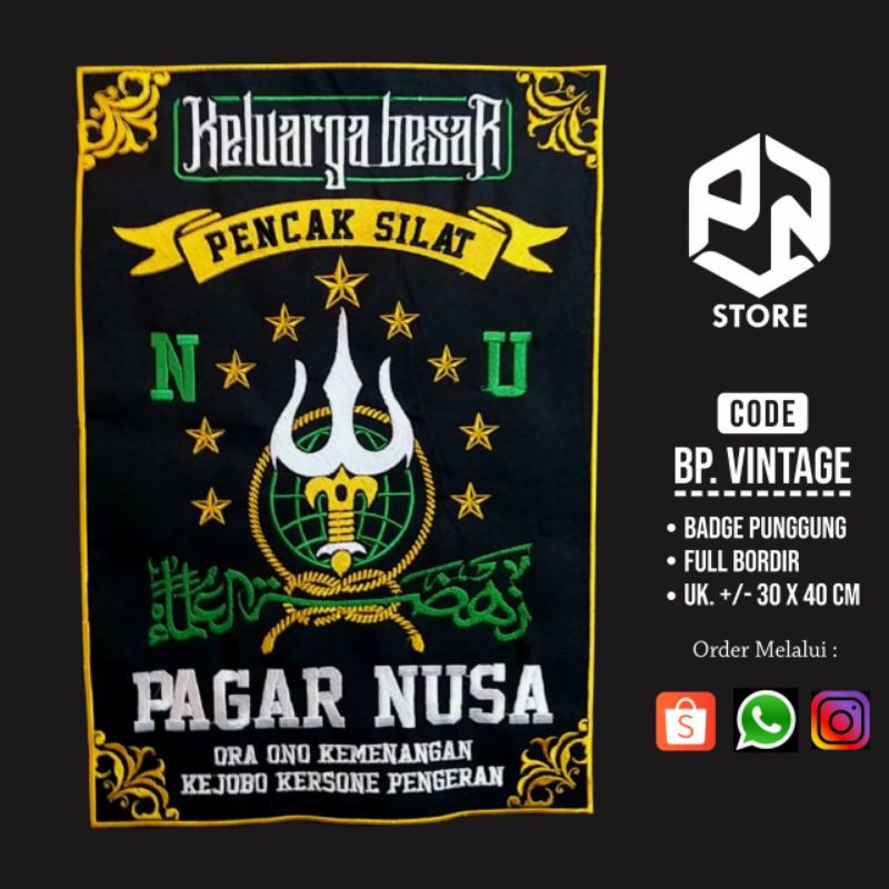 bed/badge punggung Pagar Nusa