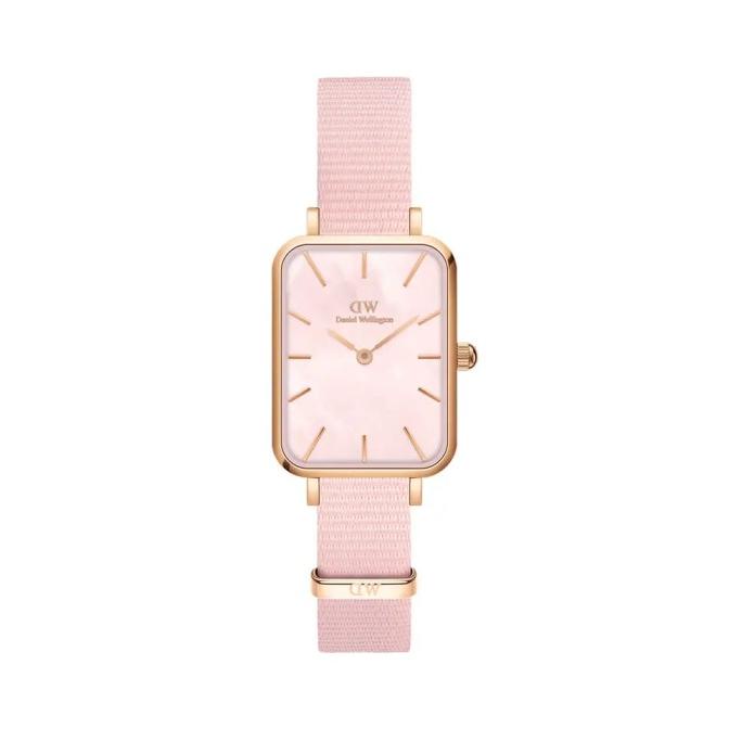 Jam Tangan Wanita DW Daniel Wellington Quadro Pressed Coral Original