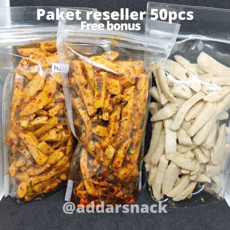 Basreng Stick daun jeruk paket reseller(50pcs)