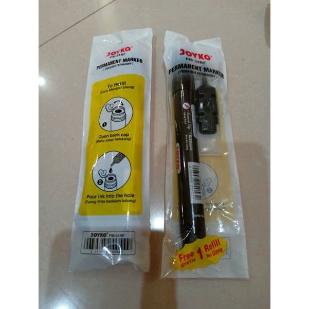 

spidol joyko permanen marker+ refill