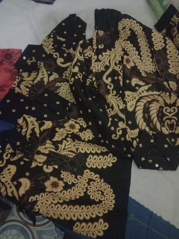 (family Ada Anaknya) Batik Couple 2499 Motif Manggar Sumber Urip Grosir Couple Gisel