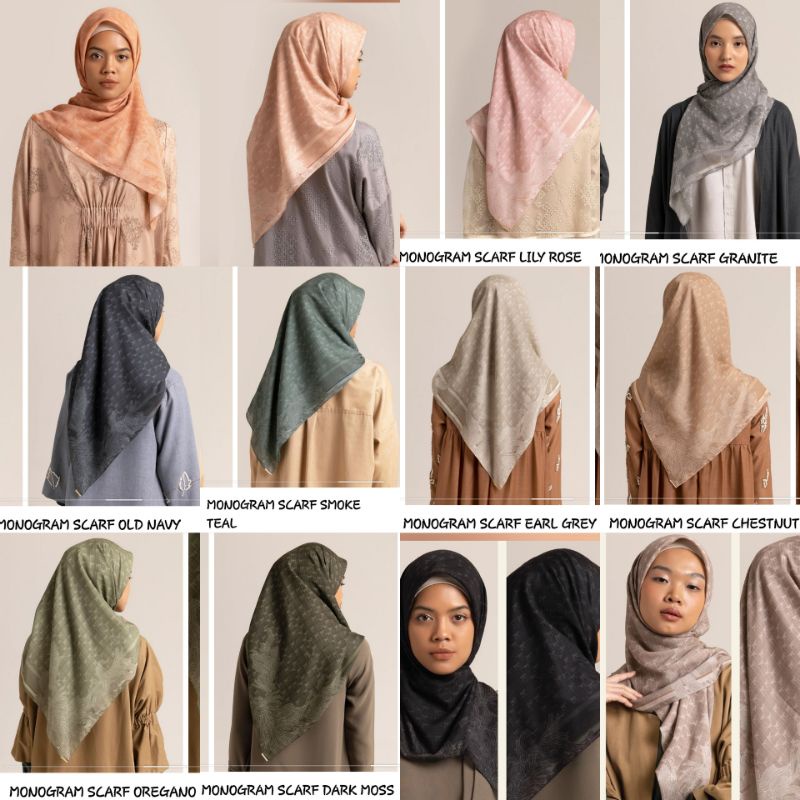 MONOGRAM SCARF KAMIIDEA