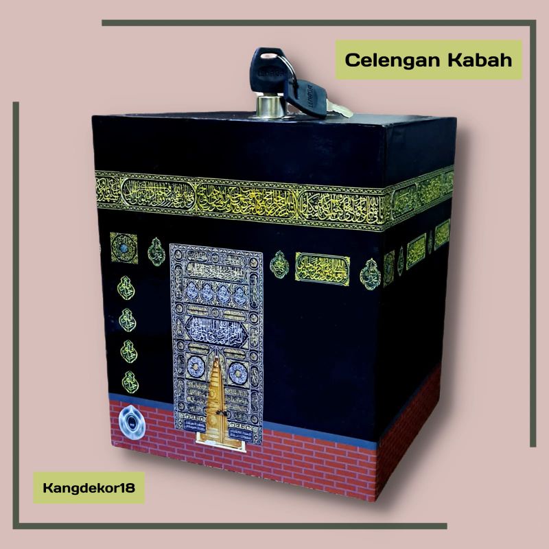 Celengan Motif Kabah - Celengan Unik Anak Murah