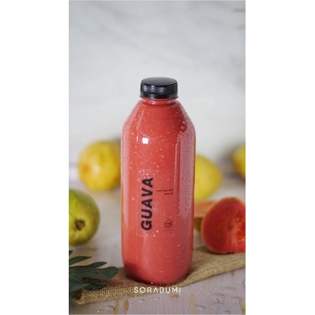 

[1000 ml] Jus Jambu Batu Merah Organik Guava Juice Sorabumi