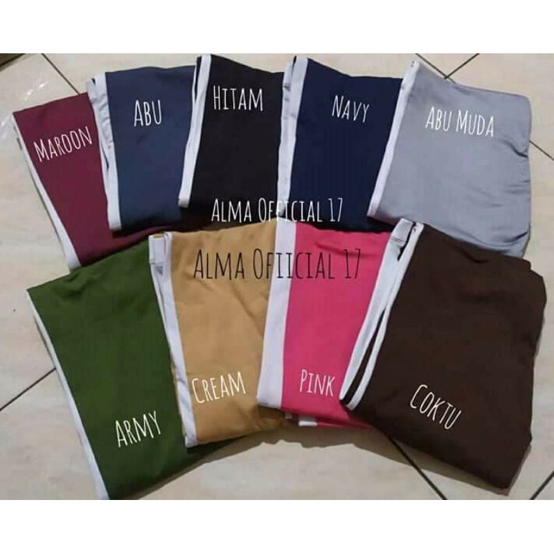 Legging Strip List 3/4 Legging Olahraga
