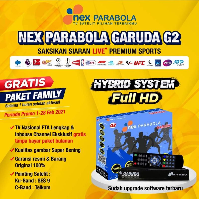 Nex Parabola Garuda G2 Chip Guoxin Termurah ( Free All Chanel 1 bln)