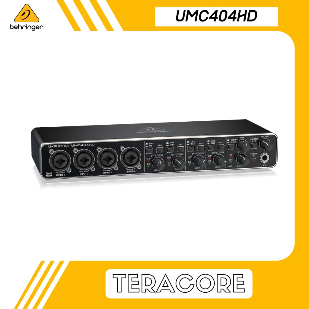 Behringer UMC404HD UMC 404 HD USB Audio Interface Soundcard 4 Channel