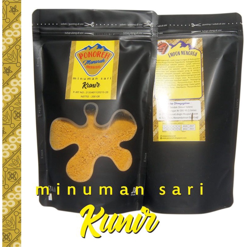 

Souvenir minuman Menoreh Sari Kunir