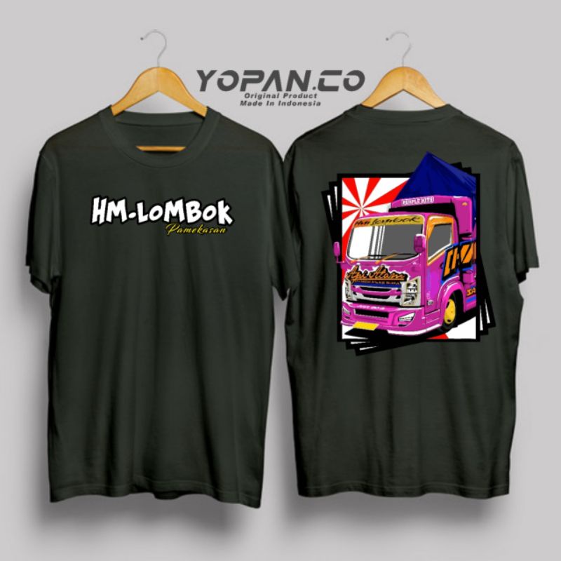 kaos truk HM LOMBOK api alam purple hits