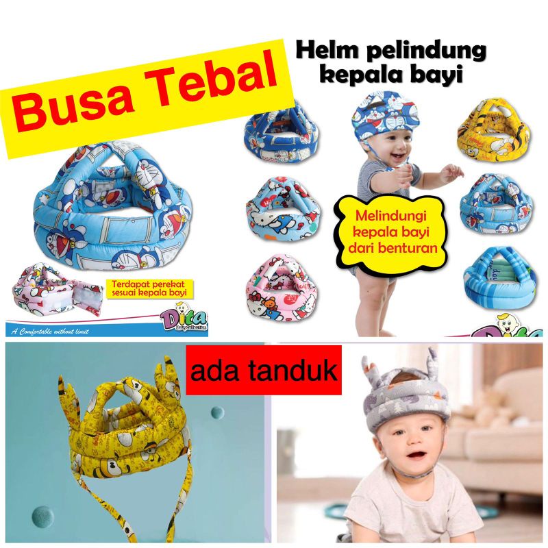 Topi Helm Bantal Pelindung Kepala Bayi bantal bayi pelindung kepala bayi helm anak