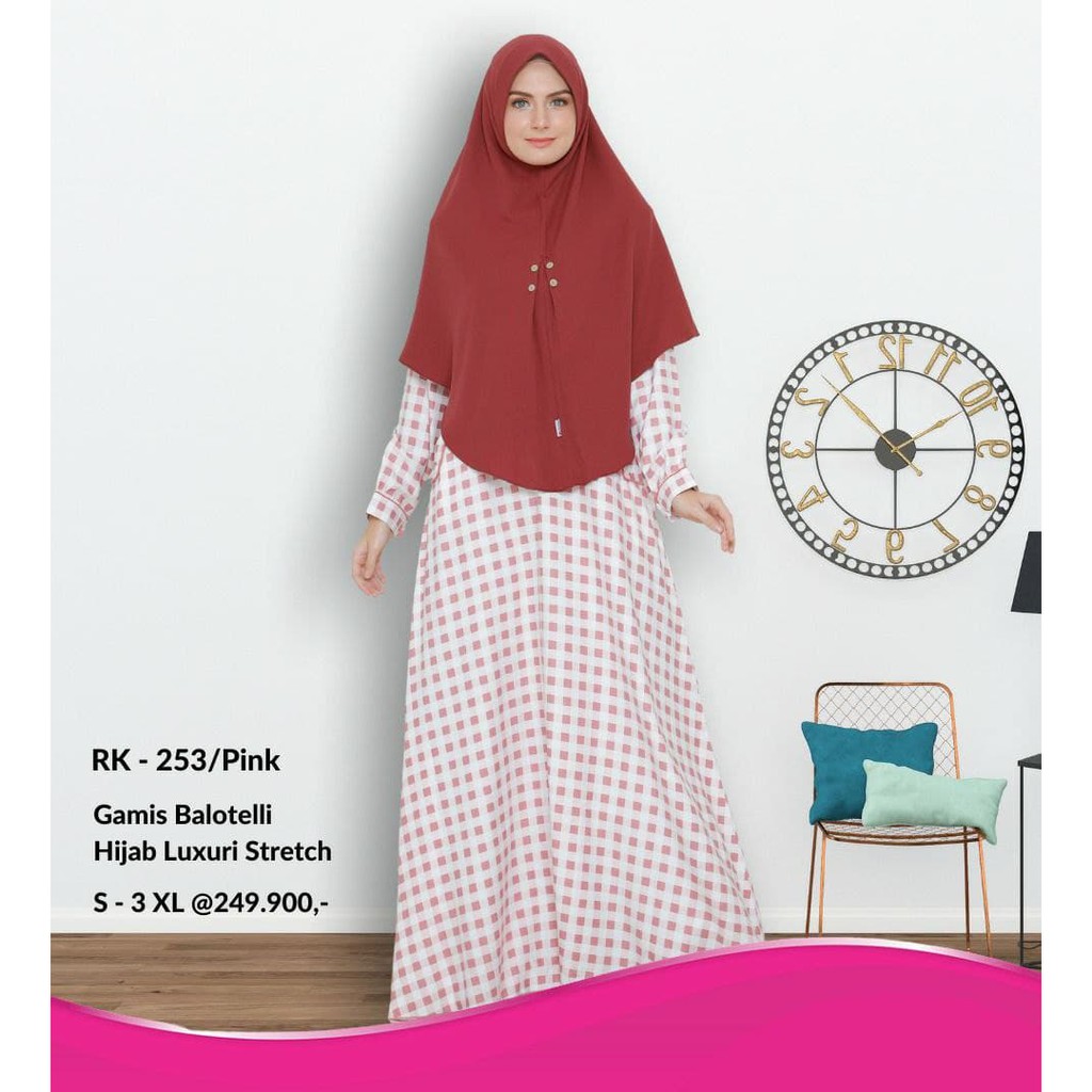 Dress Muslim Syar'i / Gamis Rauna / RK -251,252,253 / Fashion Muslim