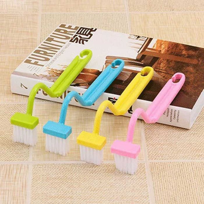 Sikat Kecil Sudut Kloset Lengkung Sikat WC Lengkung Dalam Toilet Brush