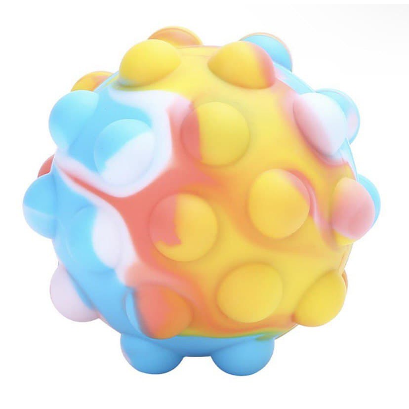 Pop It Ball Needoh Stress Ball 3D Bola Squishy New Fidget Toy Mainan Anak Viral-Blue Ombre