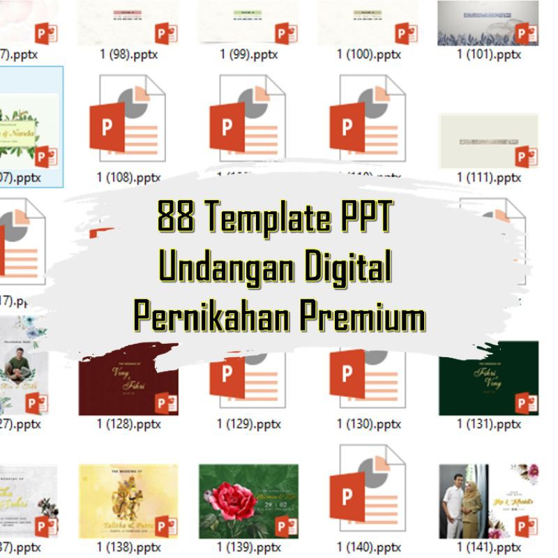Template Undangan Pernikahan Digital PPT