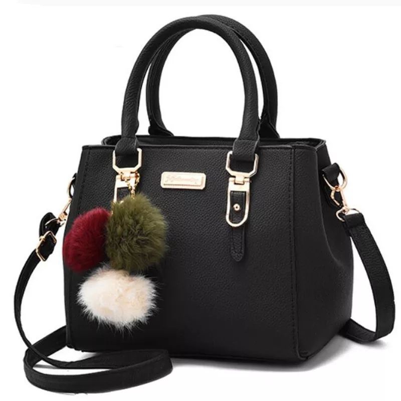 mv_marvelouz MV301920 Tas Fashion HANDBAG Wanita Free Gantungan Pom-Pom import terbaru