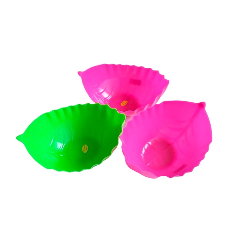 piring daun plastik/mengkok kol 366/ piring saji