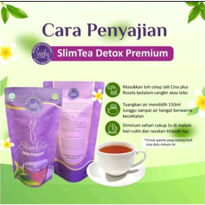 

lady slim tea 50gr isi 30 bag