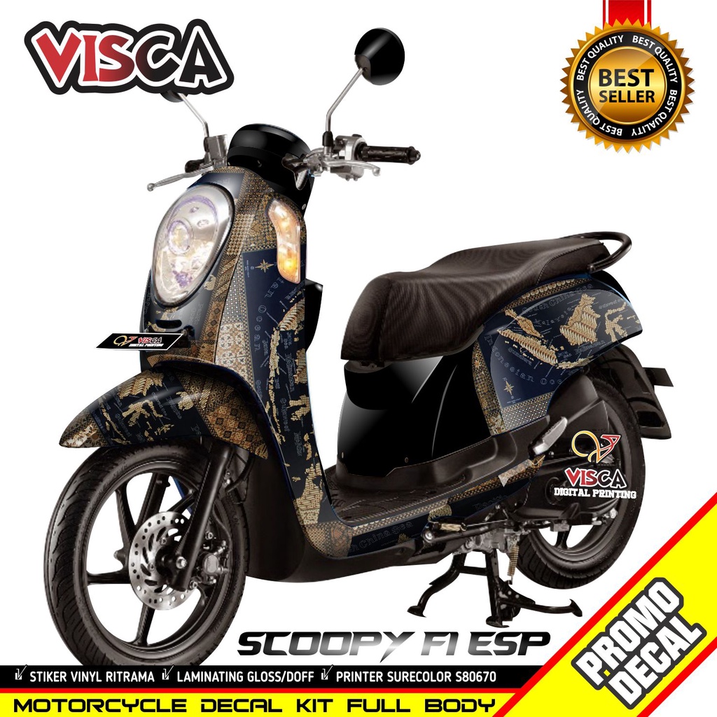 Decal Scoopy Fi 2015 2016 Full Body Stiker Scoopy Fi 2015 2016 Full Body Striping Scoopy Fi 2015 201