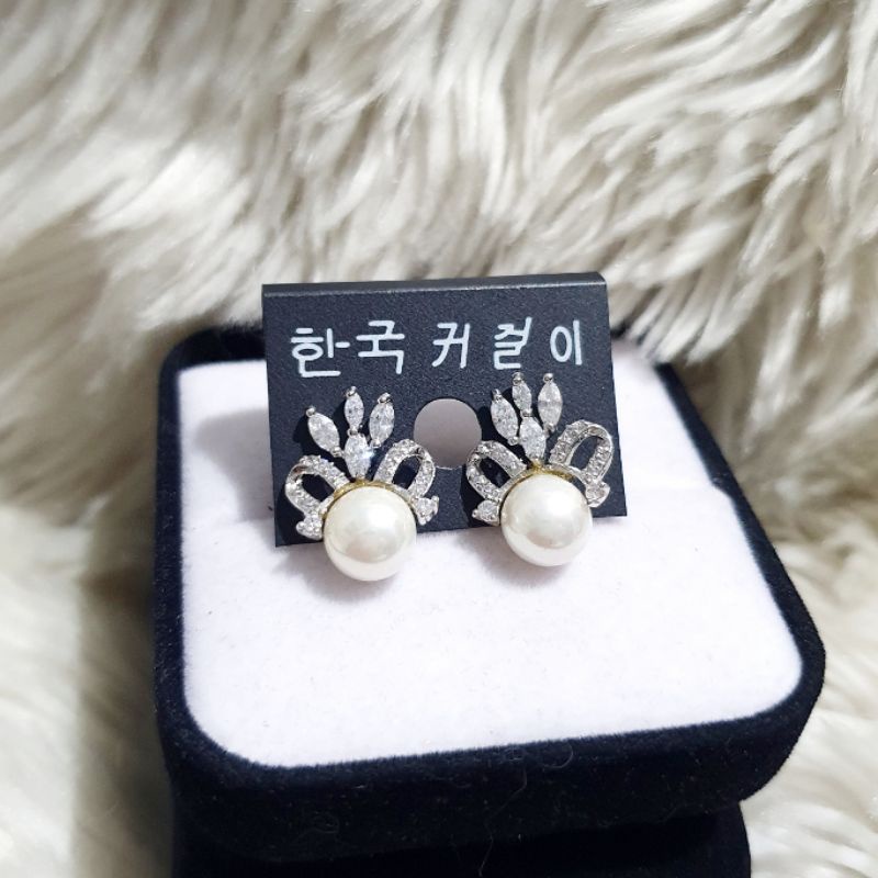 Anting Silver925 Perak Premium Quality Mata kilau Anti Karat anti alergi anting premium N-150