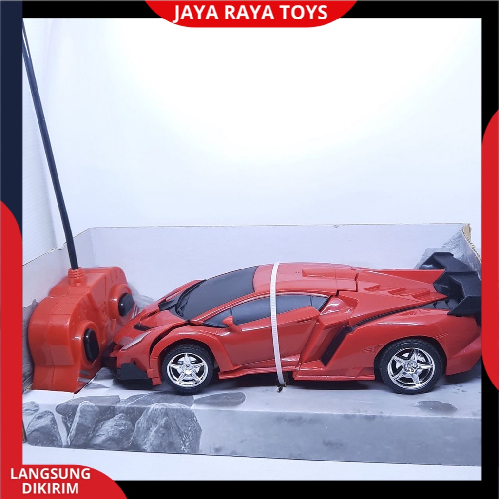 Mobil Remote Control autobot Transfroms Deformation Berubah Menjadi Robot Mainan Anak Laki Laki