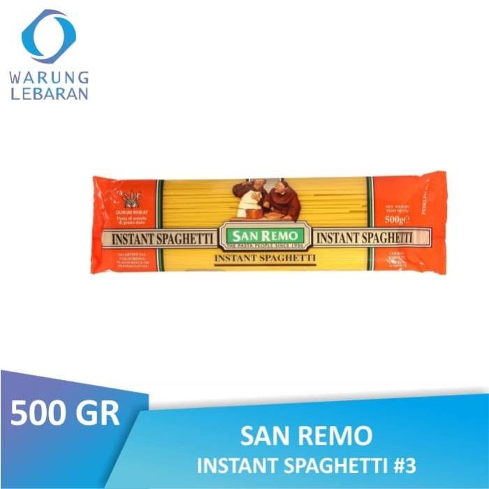

Ss5Gg Pack San Remo Instant Spaghetti #3 500 Gr Ff045