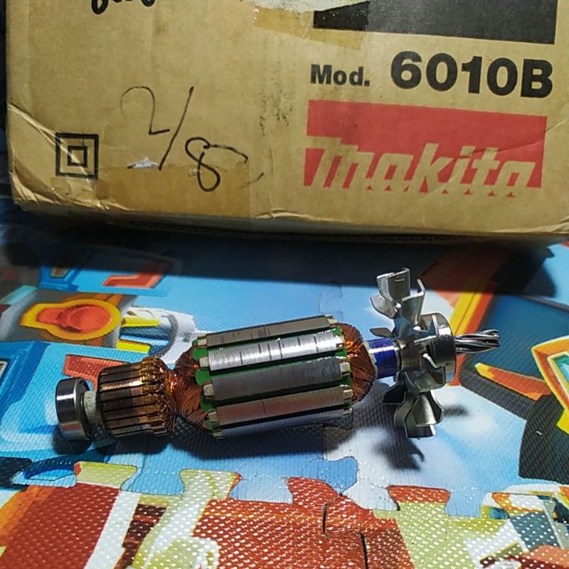 Armature Angker Mesin Bor Drill 10mm Makita 6010B 6010 B Original Makita Jepang