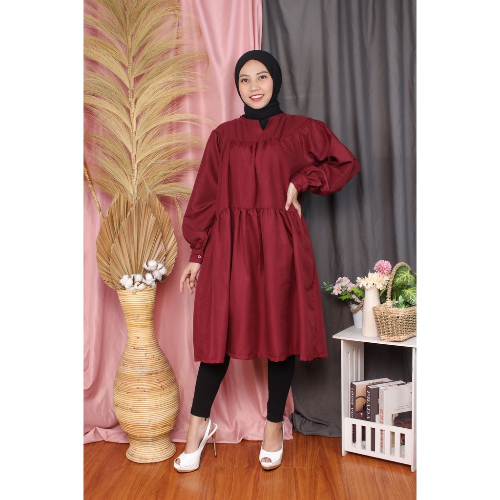 RX Fashion - Helmia midi dress / Helmia Long Tunik / DRESS NERRA- BN