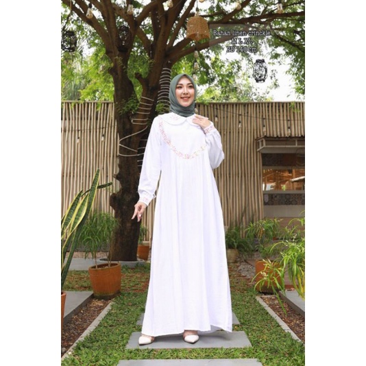 SALE.. DRESS TOYOBO BORDIR / GAMIS KATUN TOYOBO / GAMIS BORDIR / GAMIS PESTA / GAMIS KEKINIAN