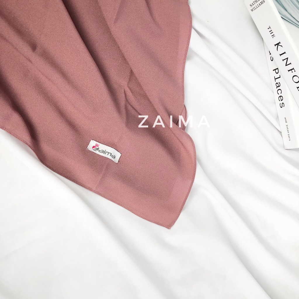 Pashmina Jumbo 220 x 120 cm Diamond Crepe Lebar Syari'i Tebal-Soft Dusty