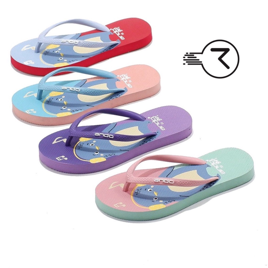 sandal jepit terbaru anak cewek sendal santai anak perempuan Sendal anak cewek ando 28-35