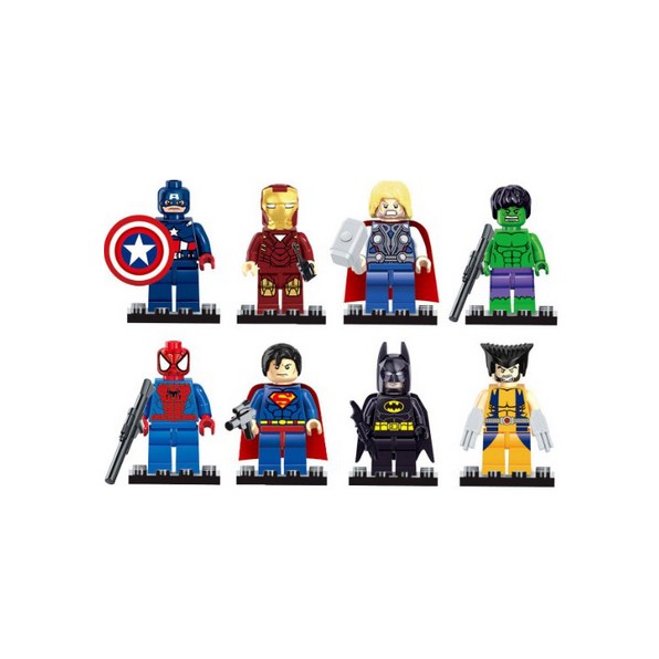 Lego Box Superhero Set Model Avengers Super Hero Mainan Anak Edukasi