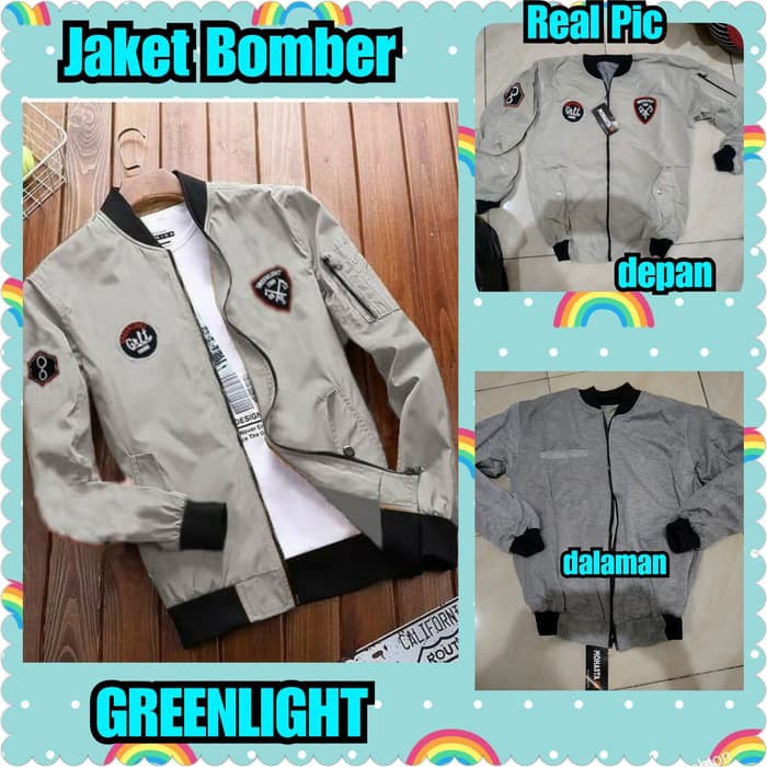 jacket business casual jacket sports Jaket Bomber Grennlight Gray 25WOU