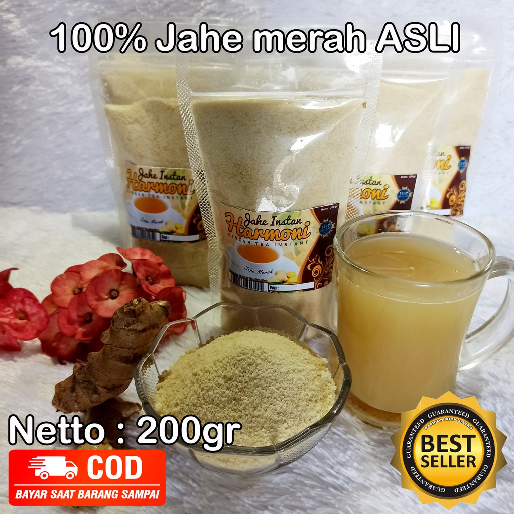 BUBUK JAHE MERAH INSTAN TINGGAL SEDU TANPA AMPAS 200GR | Shopee Indonesia