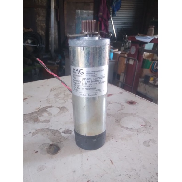 Dinamo Dc Motor 21V 3150Rpm KAG Made in Germany