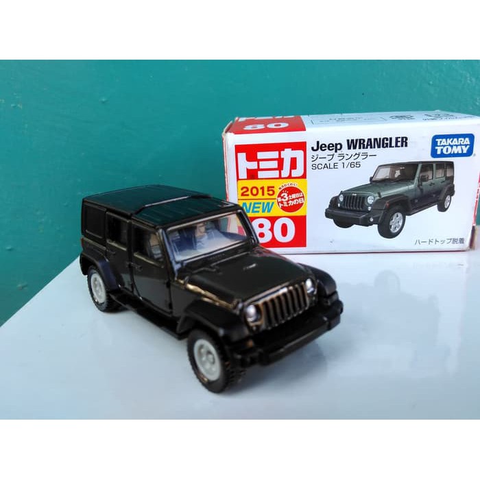 Jeep Wrangler Tomica Reguler No 80 Diecast mobil Tomica Jeep wrangler Takara tomy murah