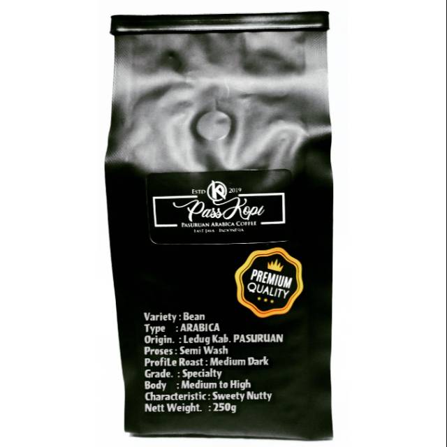 

PassKopi ARABICA Premium Quality Nett Weight 250g