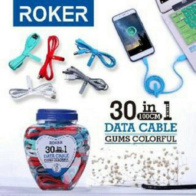 Roker Kabel Data  Gums Lighting 100cm Colour 2.1A