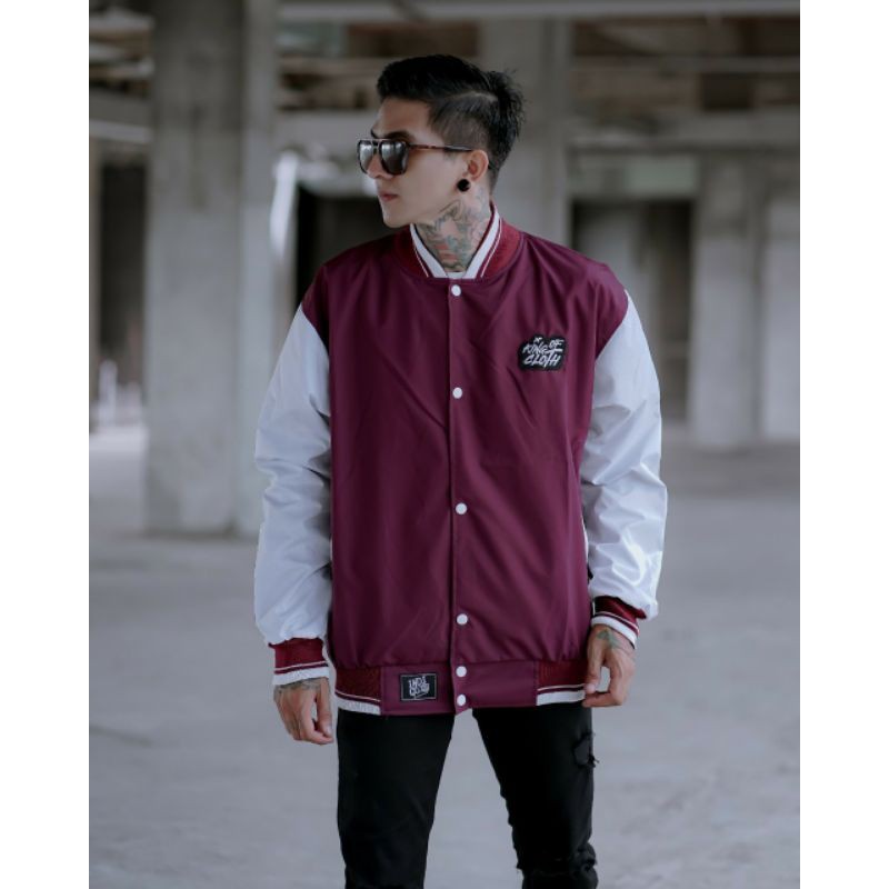 KMOC Jaket Baseball Pria Original Bordir Premium