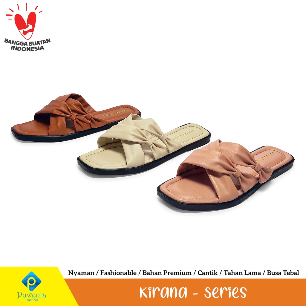 Sandal Flat Wanita Pw Kirana - Bantalan Super Empuk