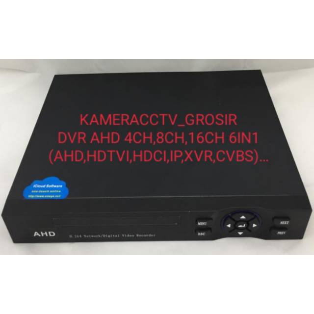 DVR AHD 4CH atau 8CH 6IN1 1080P ( pilih di variasi )