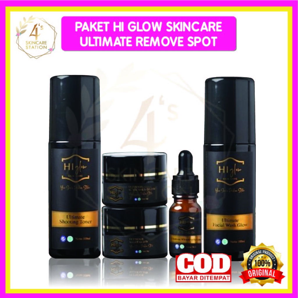 Jual PAKET HI GLOW SKINCARE ULTIMATE REMOVE SPOT BPOM Untuk Wajah Flek ...